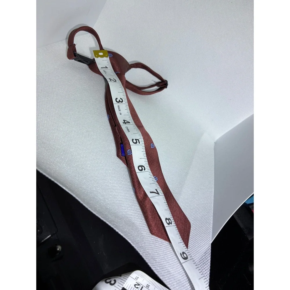 Boys Tie Bundle 3pc Clip-On and Zipper Ties Olive Burgundy Grey Formal Wear